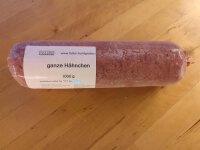 Ganze Hähnchen gewolft 1kg Rolle